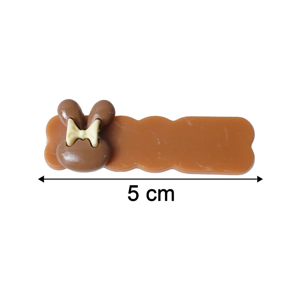 Cute Character Bow Decorative Hair Clip Set (3 Pc)