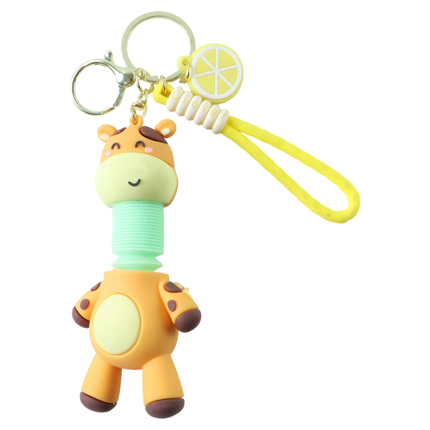Cute Giraffe Cartoon Keychain (1 Pc)