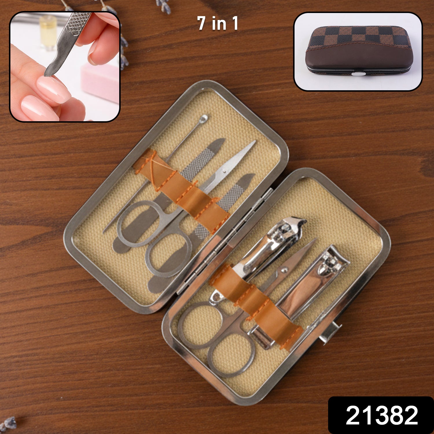 7 In 1 Professional Manicure Pedicure Nail Care Kit (1 Set)
