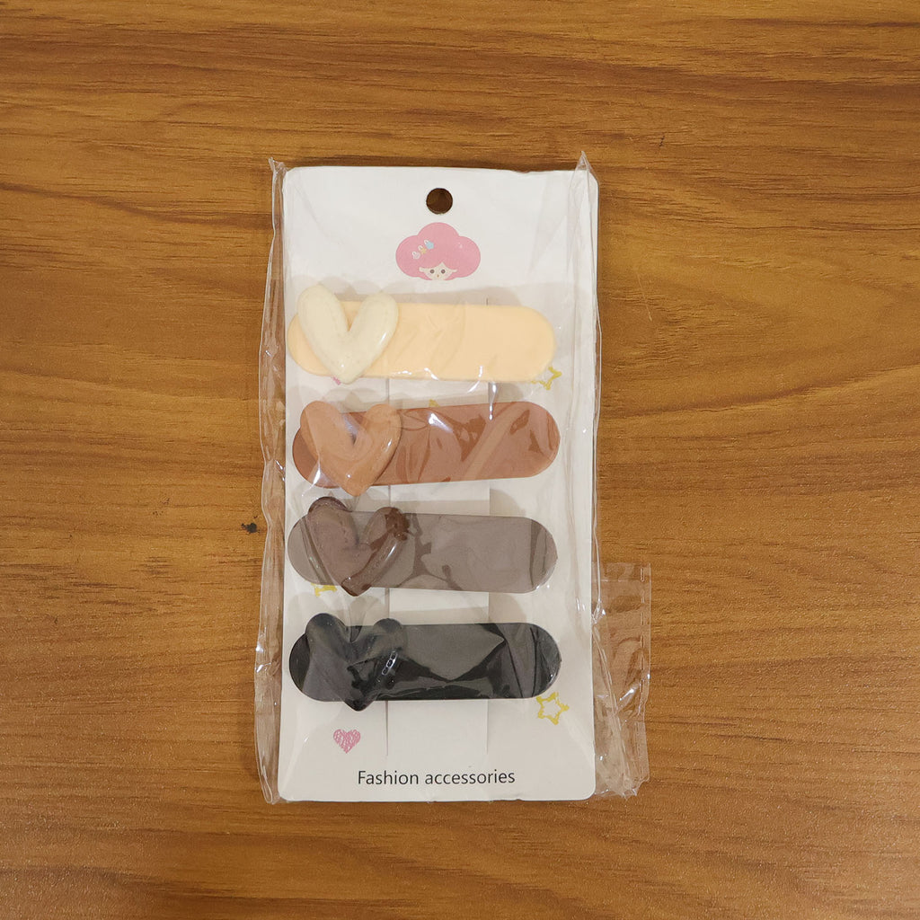 Decorative Hair Clip Set (4 Pc)