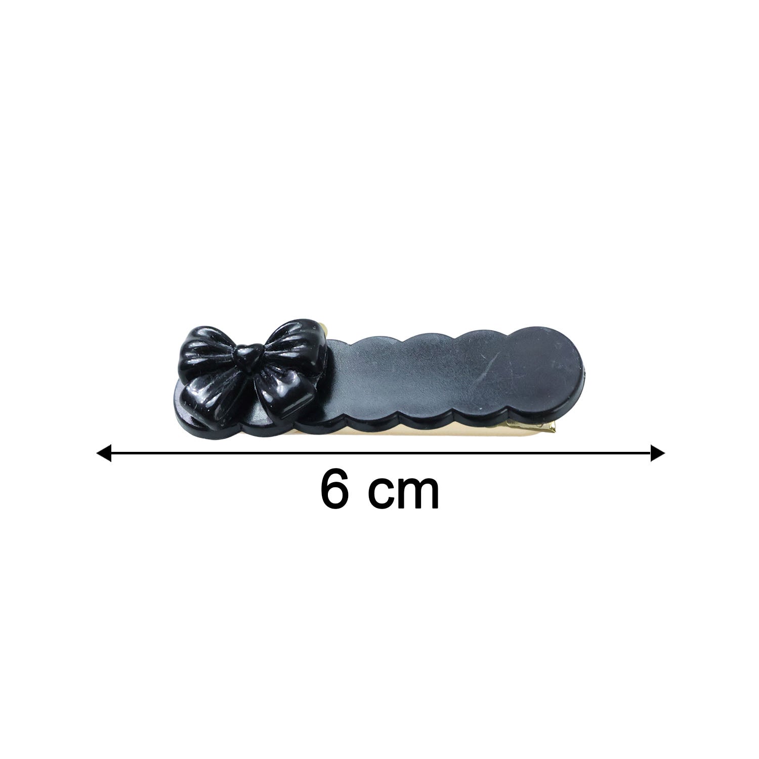 Elegant Black Bow Decorative Hair Clips (3 Pc)