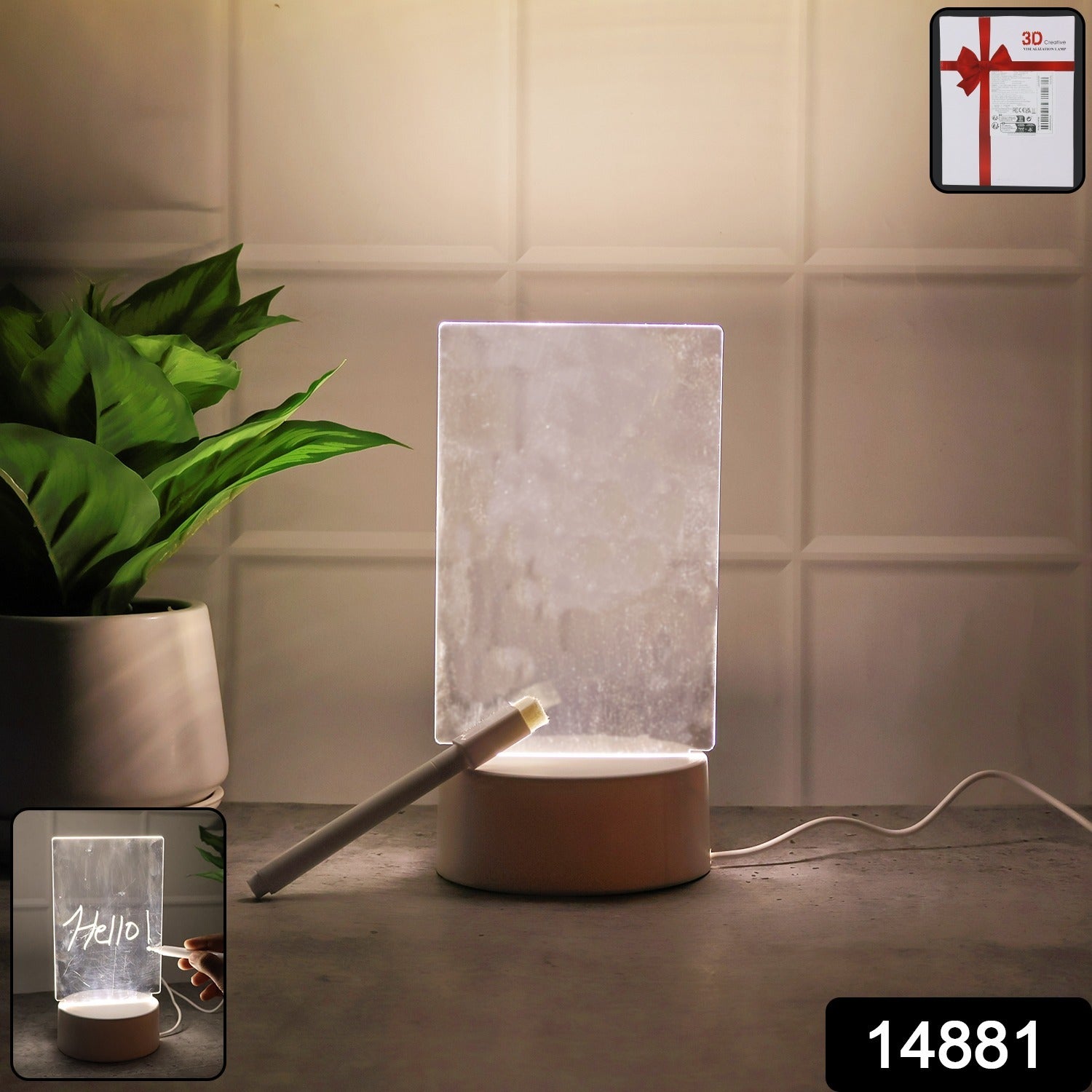 Led Acrylic Message Board Night Lamp