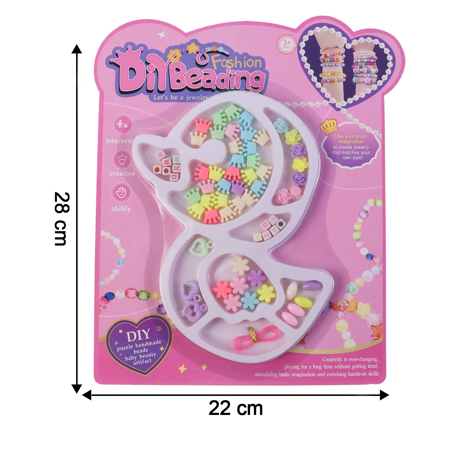 Diy Fashion Beading Jewellery Making Kit (1 Set)