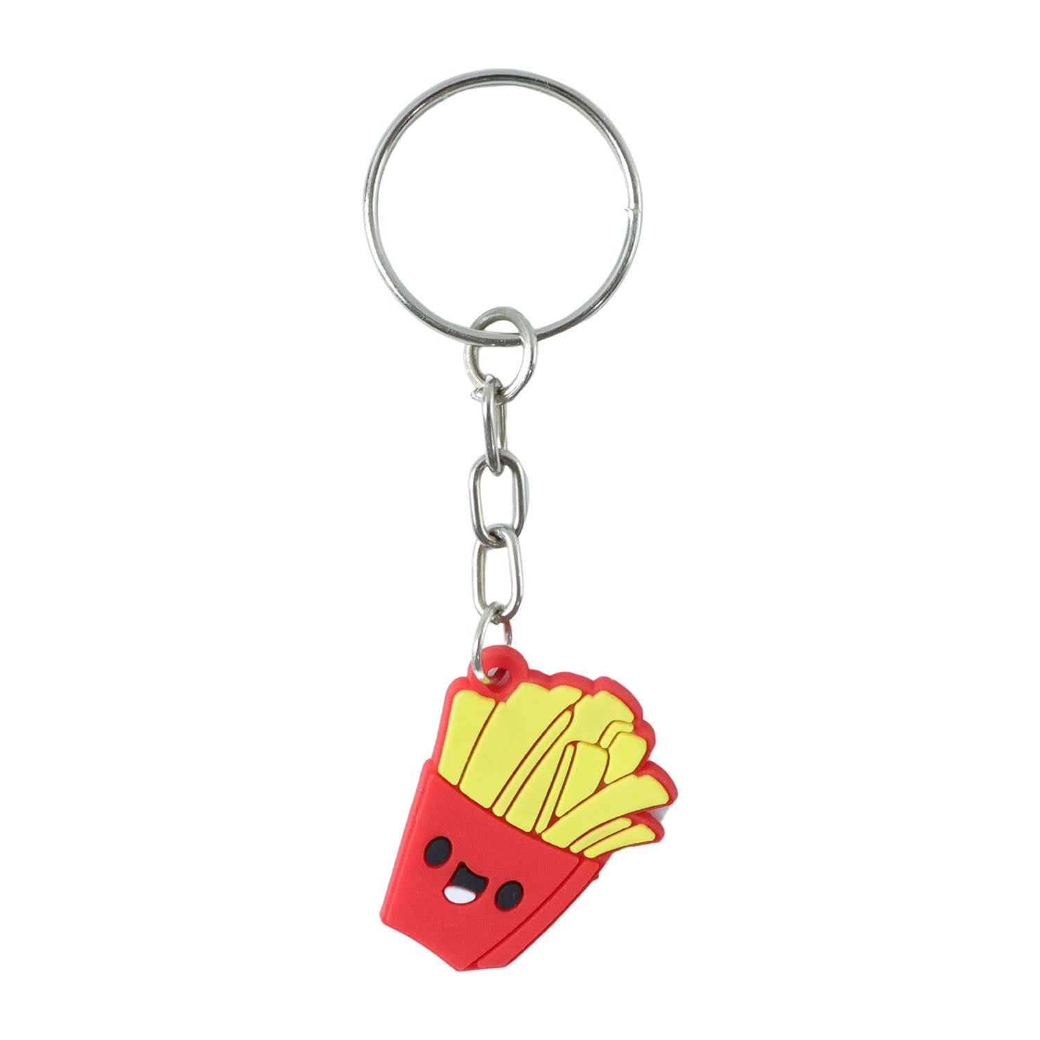 Cute Smiley French Fries Shape Cartoon Keychain (1 Pc)