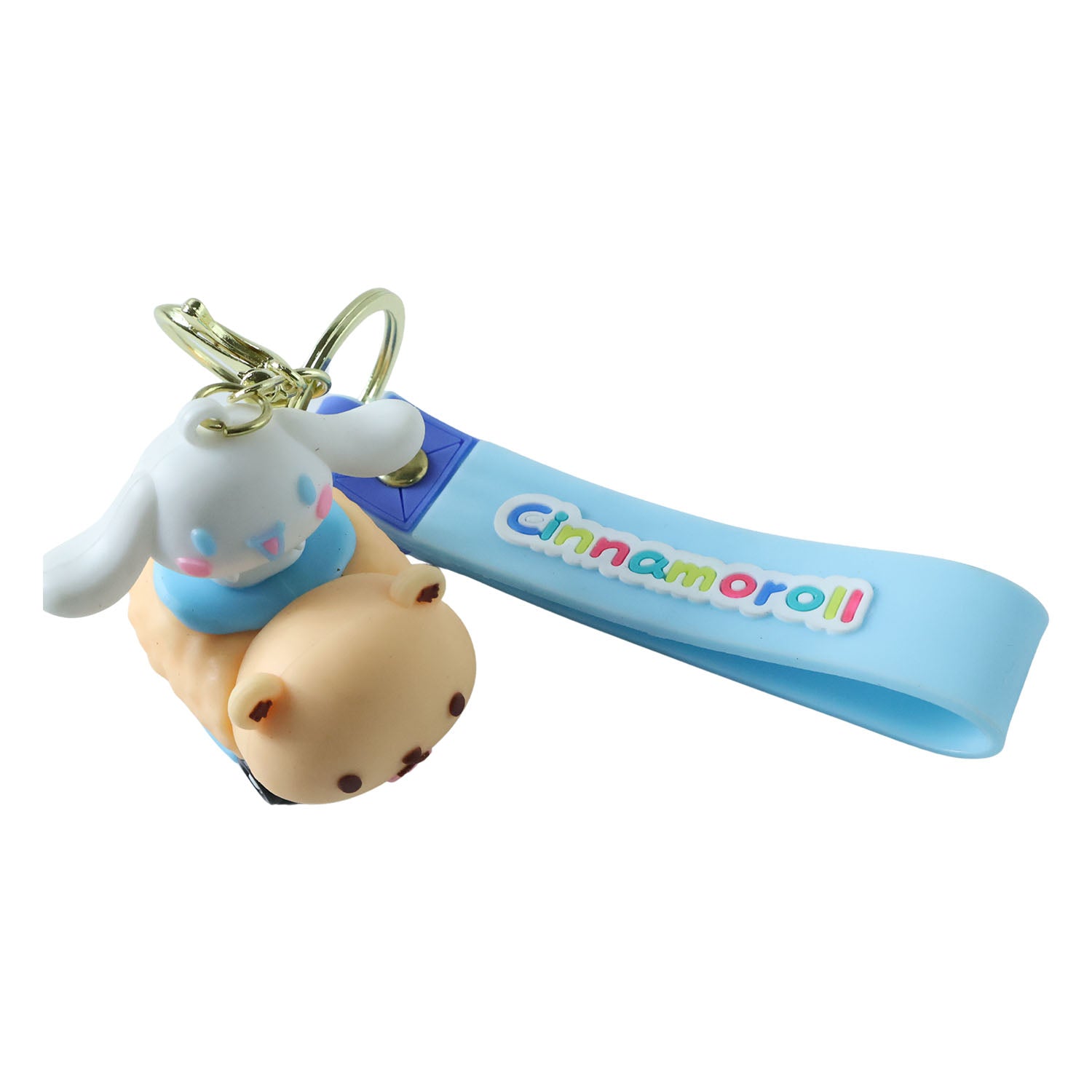 Cute Cartoon Dog Character Silicone Keychain (1 Pc)