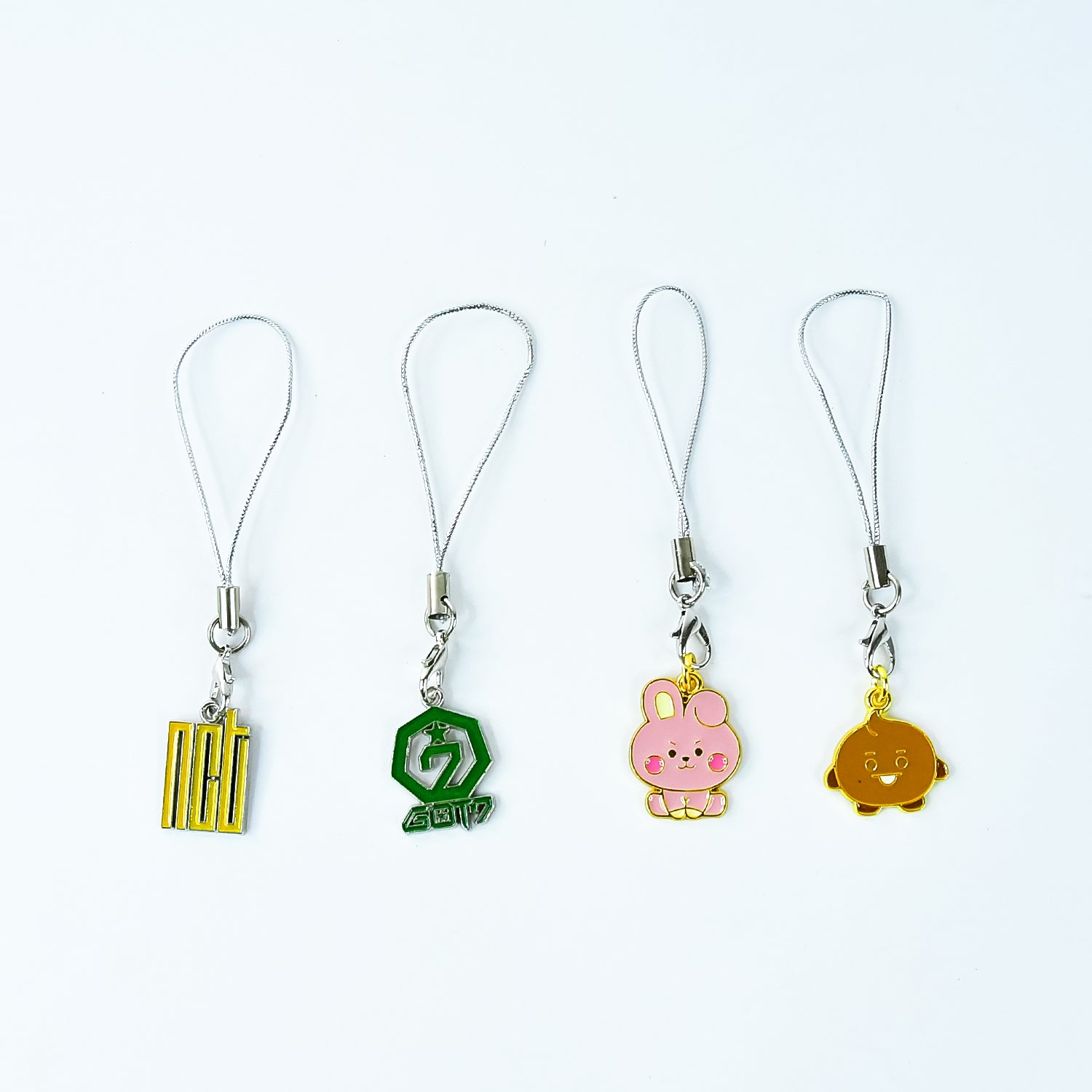 Cartoon Metal Mobile Straps And Keychains(1pc)