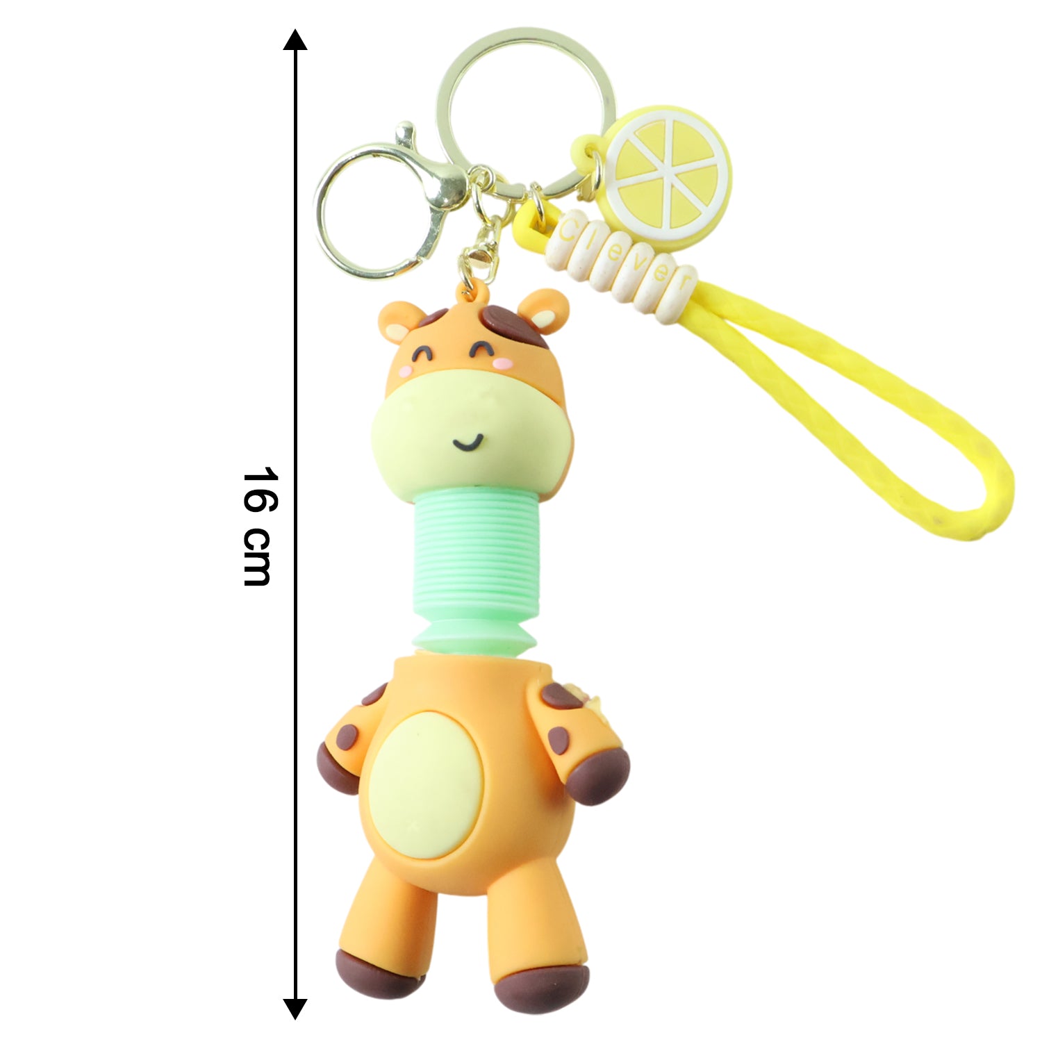 Cute Giraffe Cartoon Keychain (1 Pc)