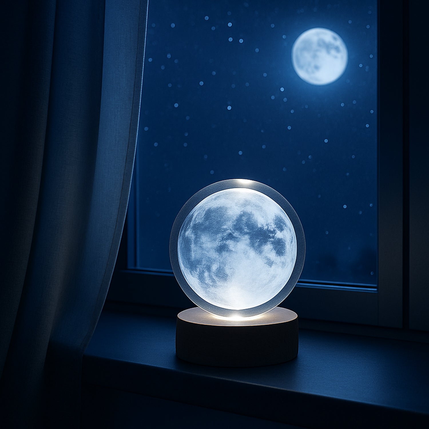 3d Crystal Ball Lamps With Base