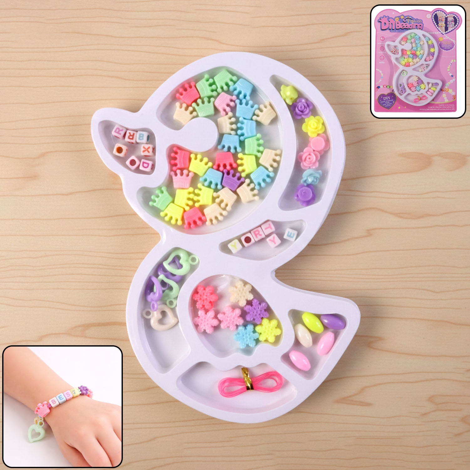 Diy Fashion Beading Jewellery Making Kit (1 Set)